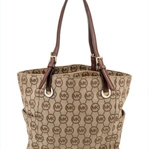 Michael Kors Tan Monogram Tote